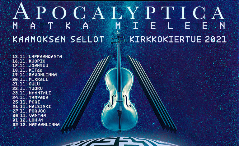Apocalyptica Путешествие к разуму - Kaamos Cellos - Церковный тур в Финляндии 2021